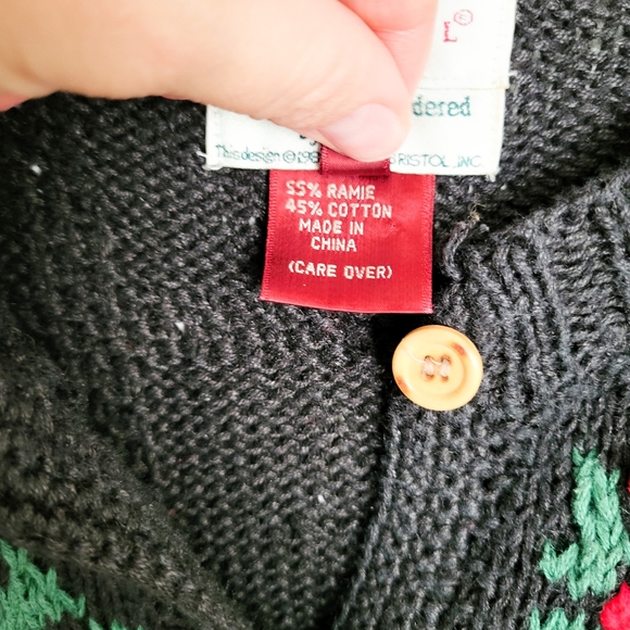 Vintage hand knit Susan Bristol sweater cardigan - Picture 6 of 7